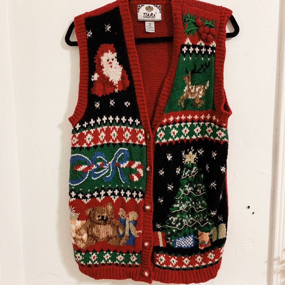 Unique Christmas Buttoned Vest